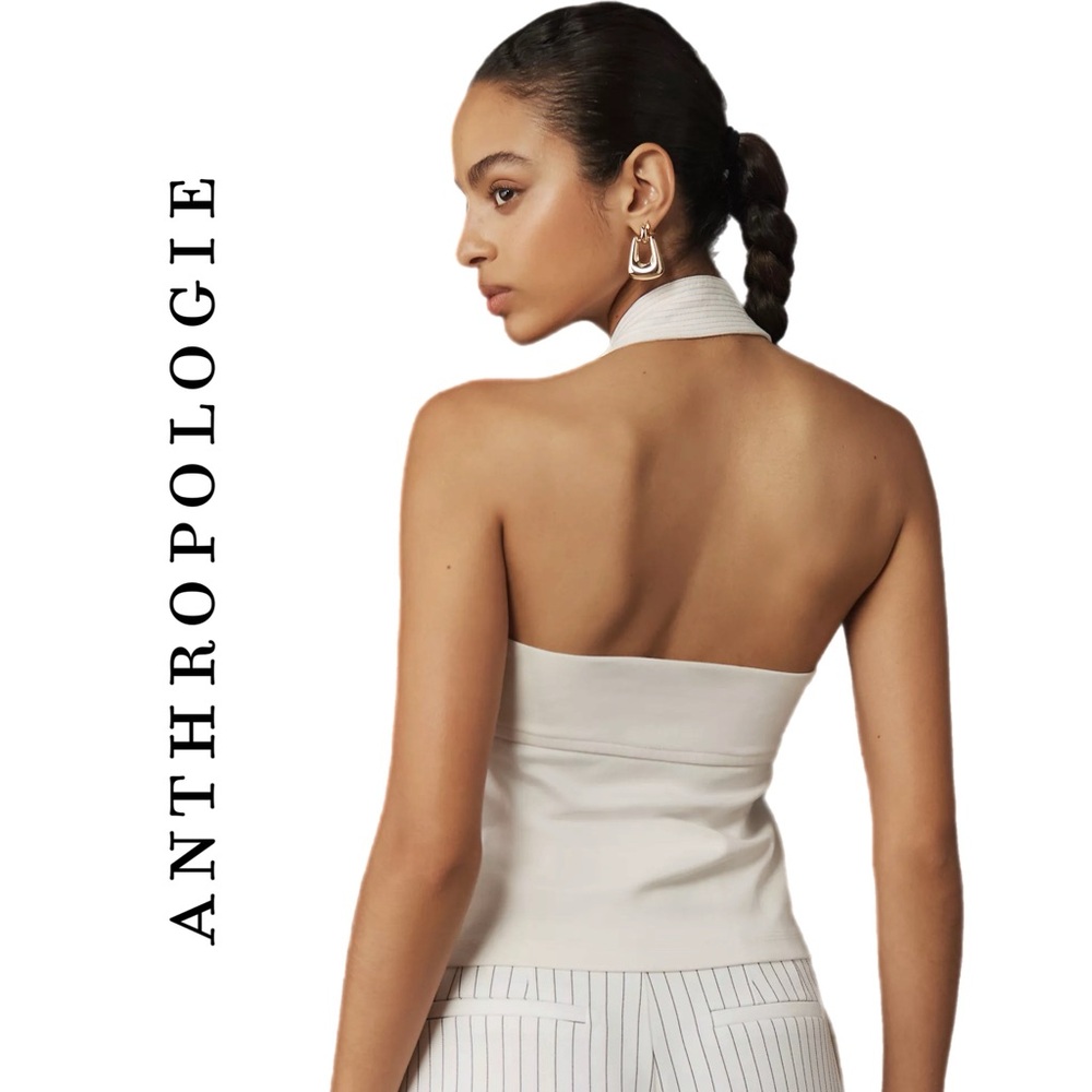 Anthropologie Structured Halter Top